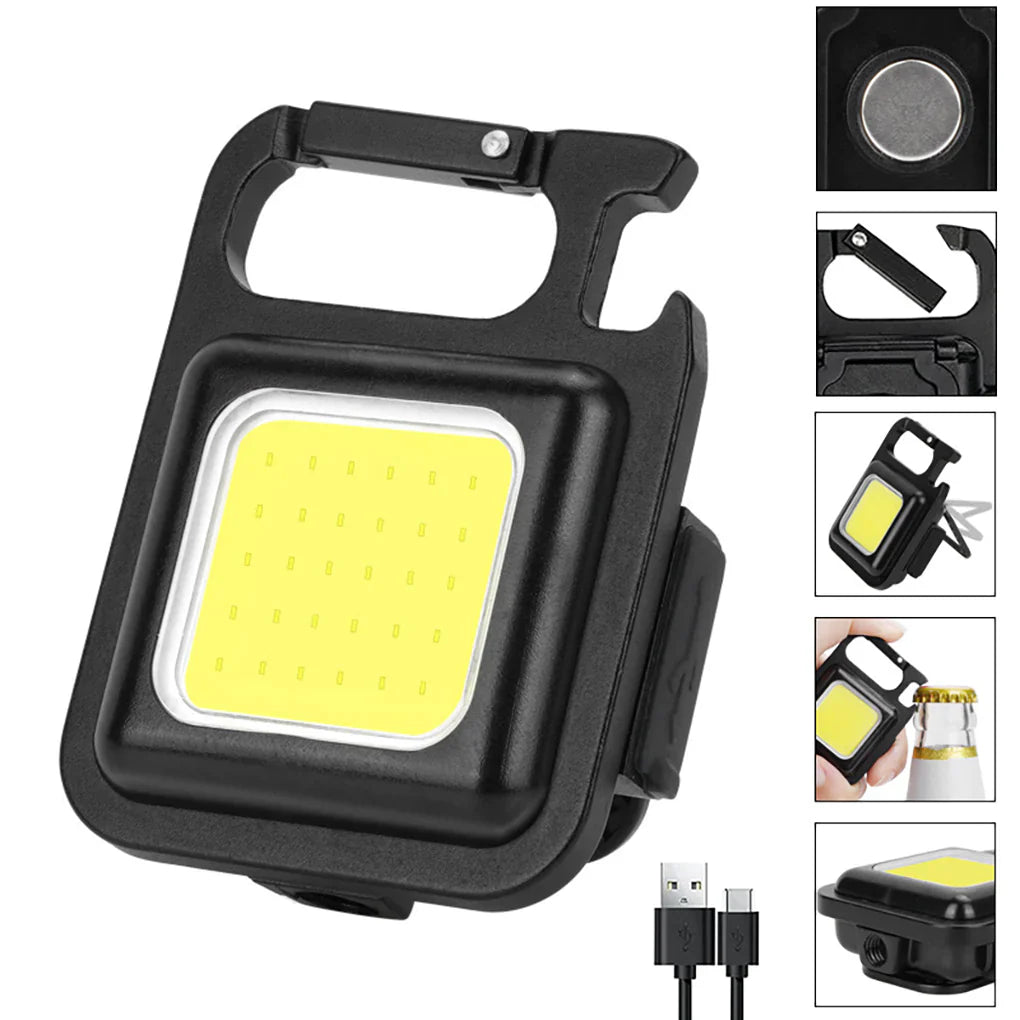 Baterijska Lampa COB LED Karabiner Magnet 800 Lumena...