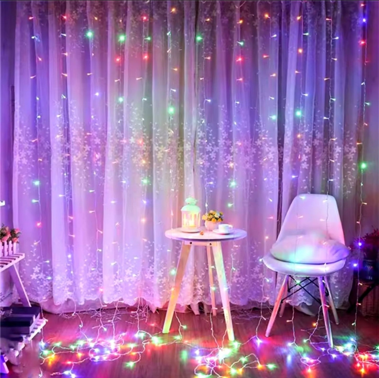 LED Novogodisnja zavesa 4x2 metara RGB ( sarena )...