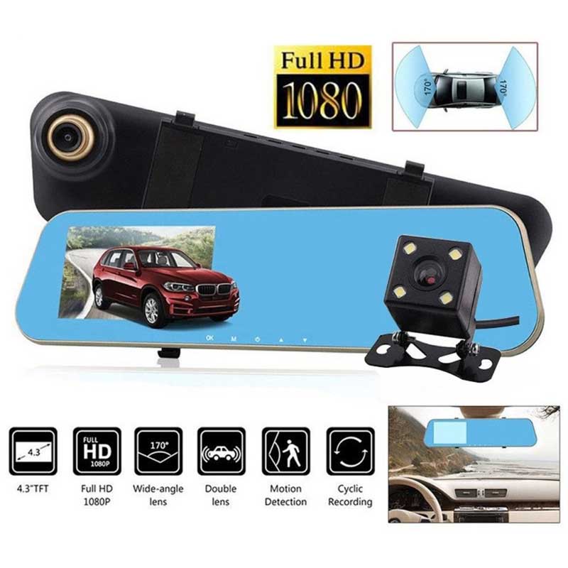 Auto kamera retrovizor Full HD + Rikverc kamera...