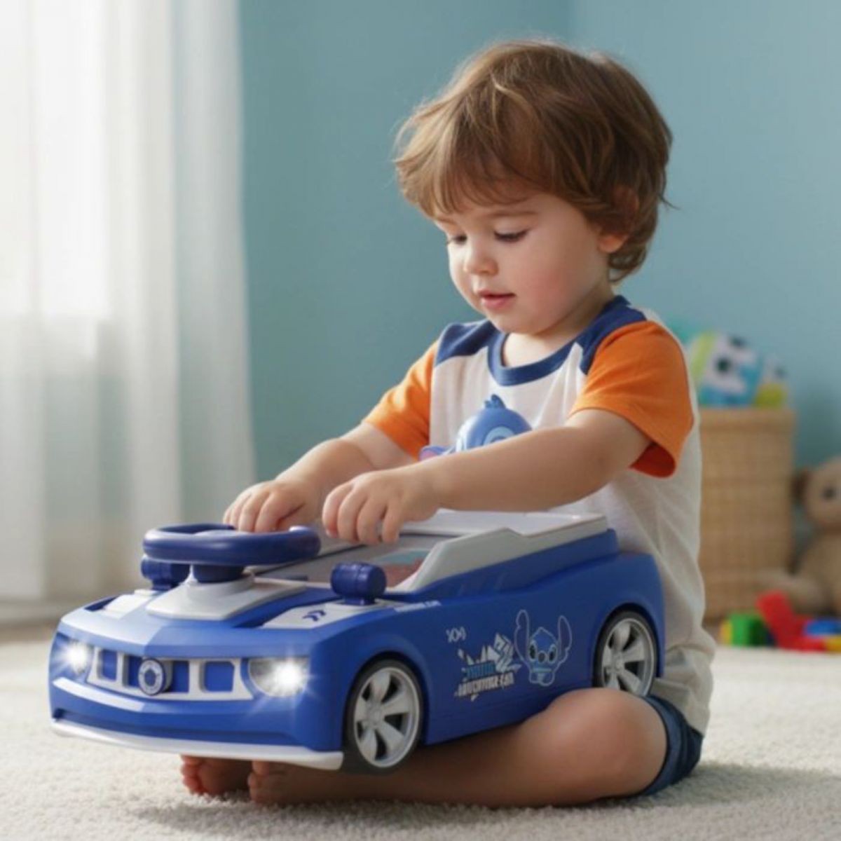 Stitch auto sa volanom...