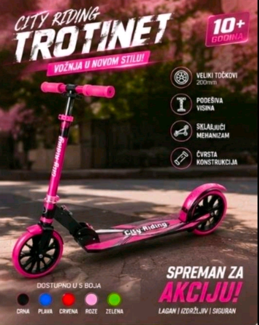 Trotinet City Riding Scooter...