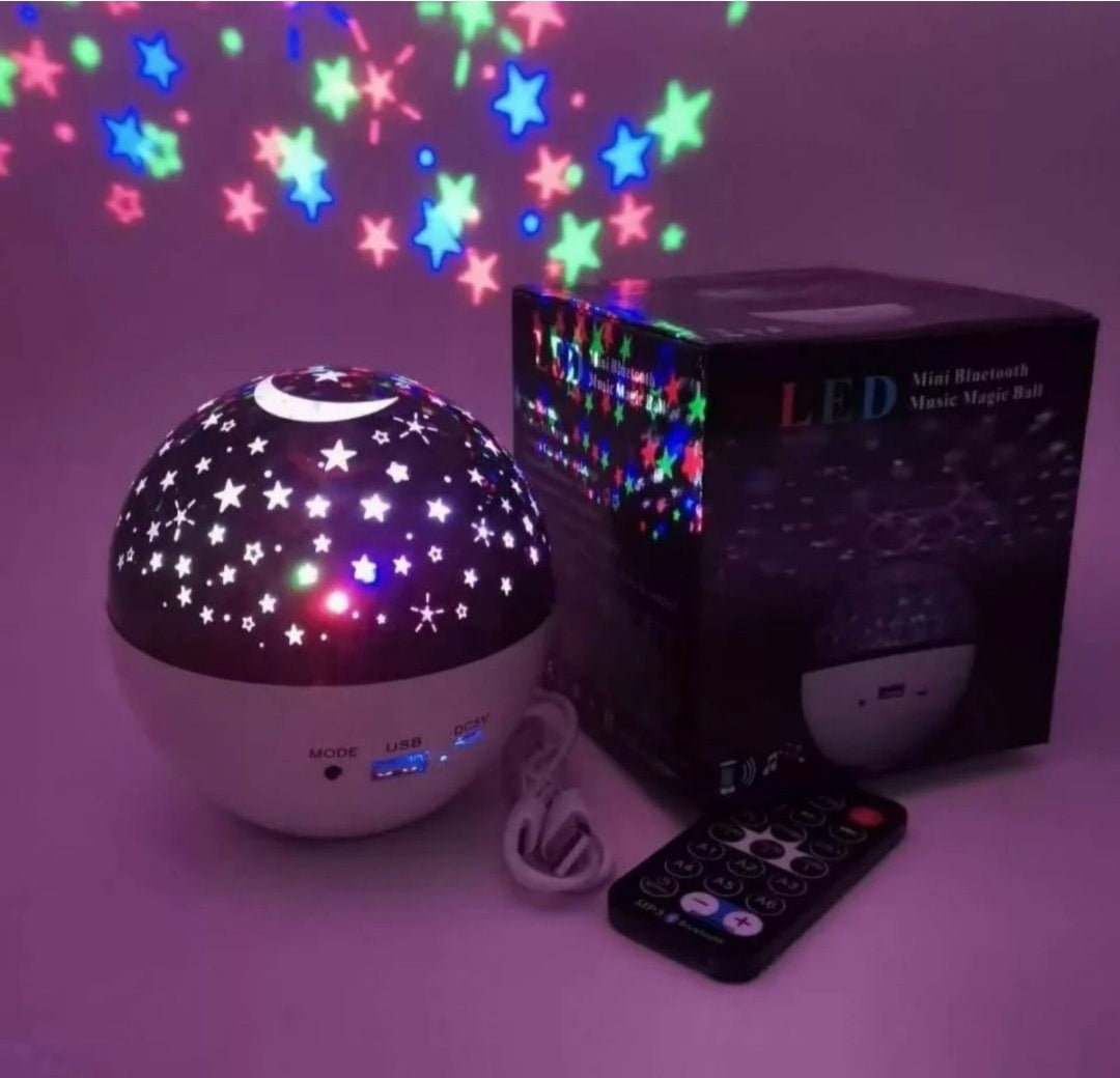 Zvezdano Nebo Projektor Magicna Muzička Kugla zvucnik 3u1...
