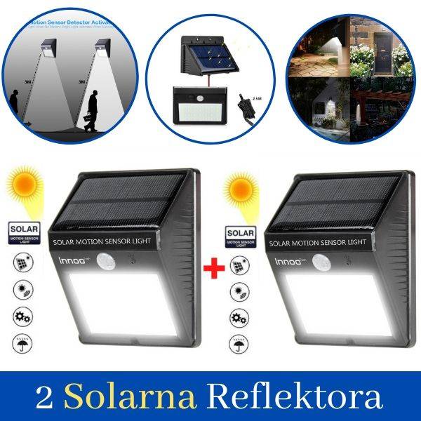 2 Solarna Led Reflektora (20 dioda)...