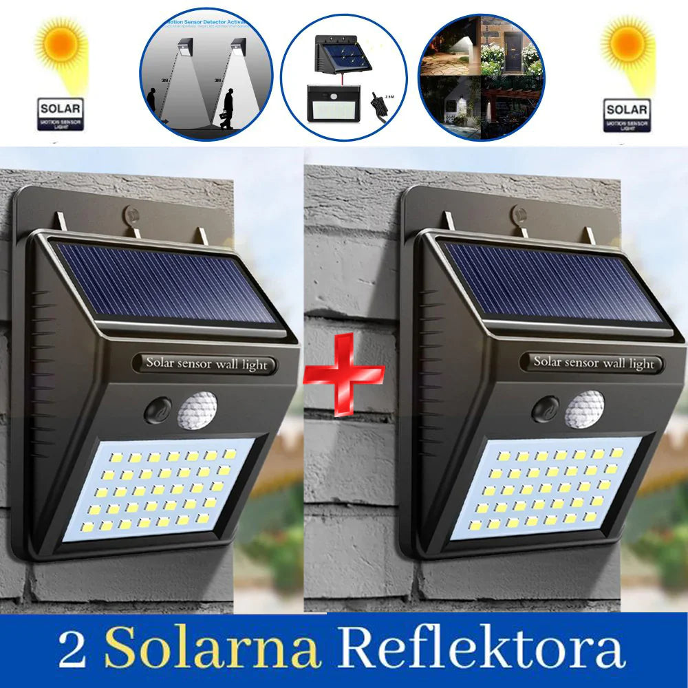 2 Solarna Led Reflektora (20 dioda)...