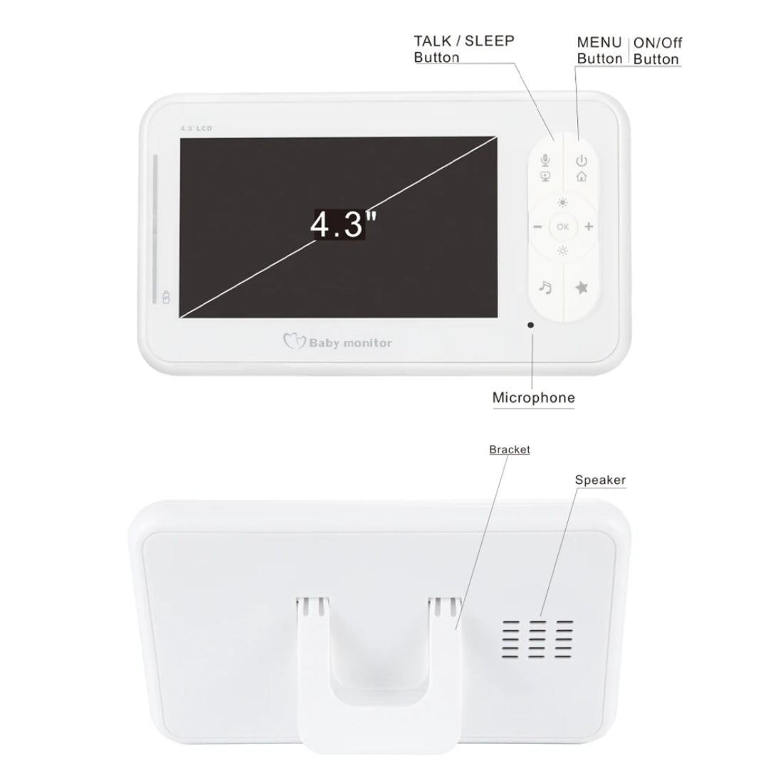 Baby monitor WiFi 4.3"...