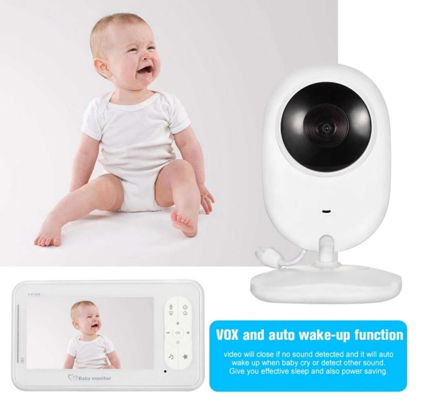 Baby monitor WiFi 4.3"...