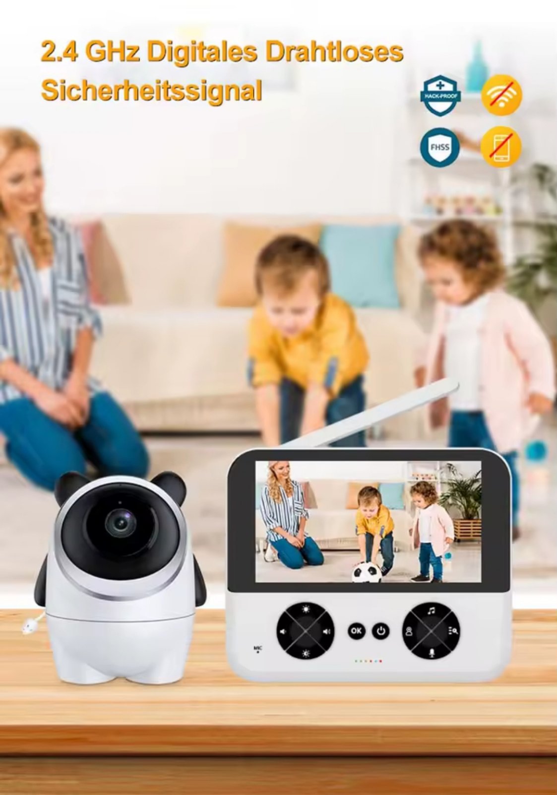 Baby kamera - baby monitor 4.3"...