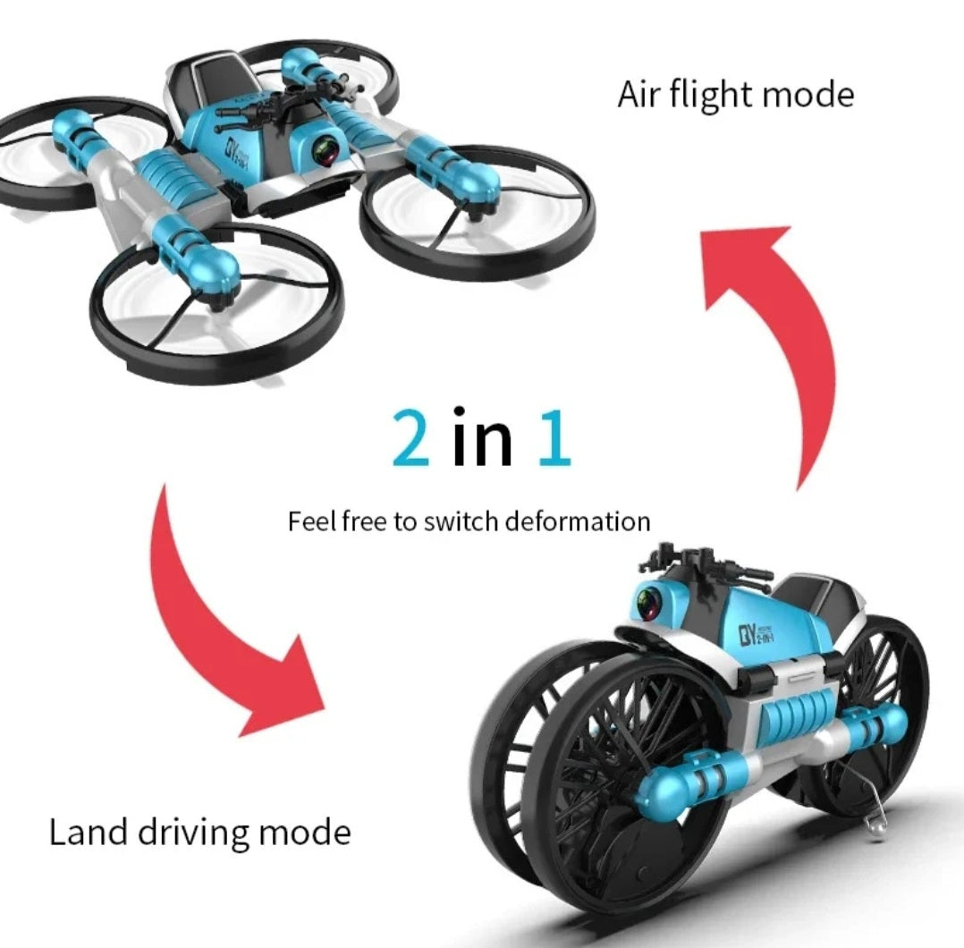 Dron letelica koja se transformise u motor...