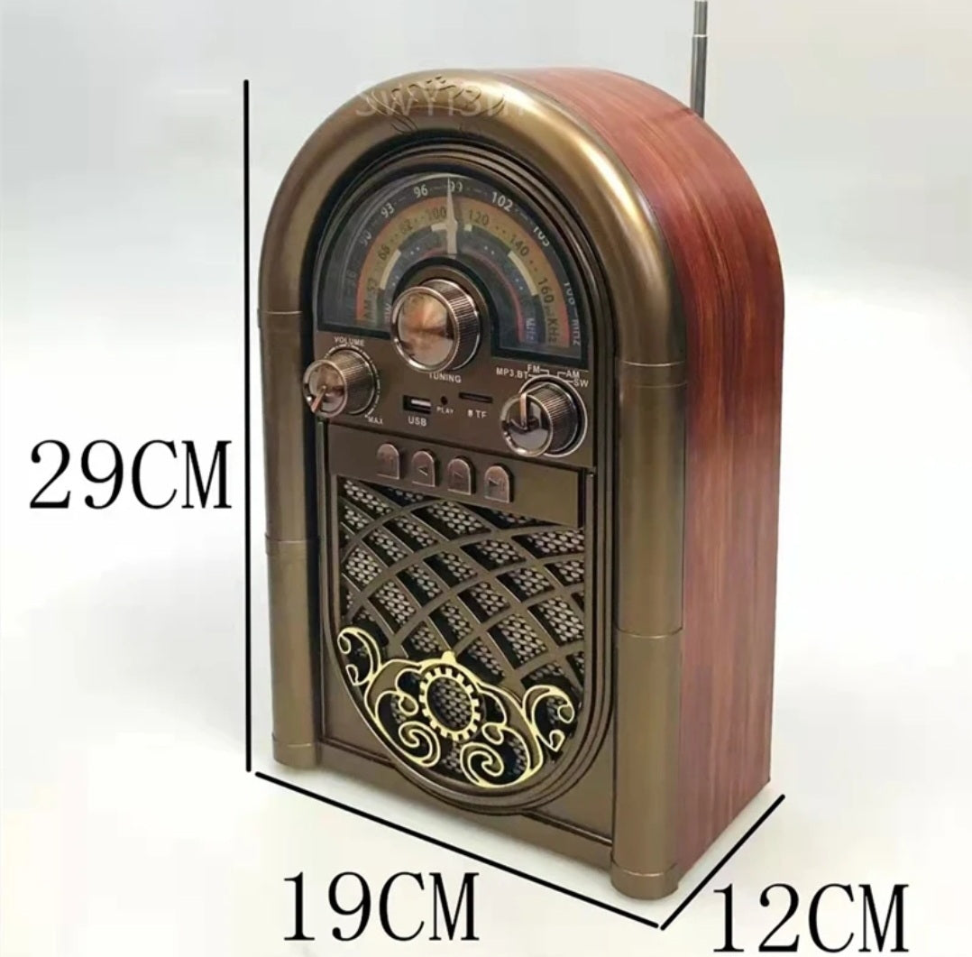 Retro bluetooth radio FM stereo...