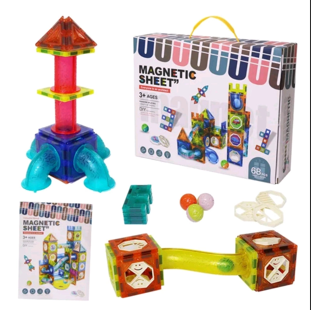 Magnetne kocke - 68 delova 3D plocica...