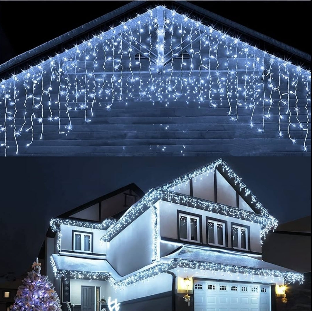 🎄LED Novogodisnje lampice 50m i 100m, LED zavese 9m, 3x3m, 3x2m, 4x2m, 6x2m ( Bele, Toplo bele RGB )🎄