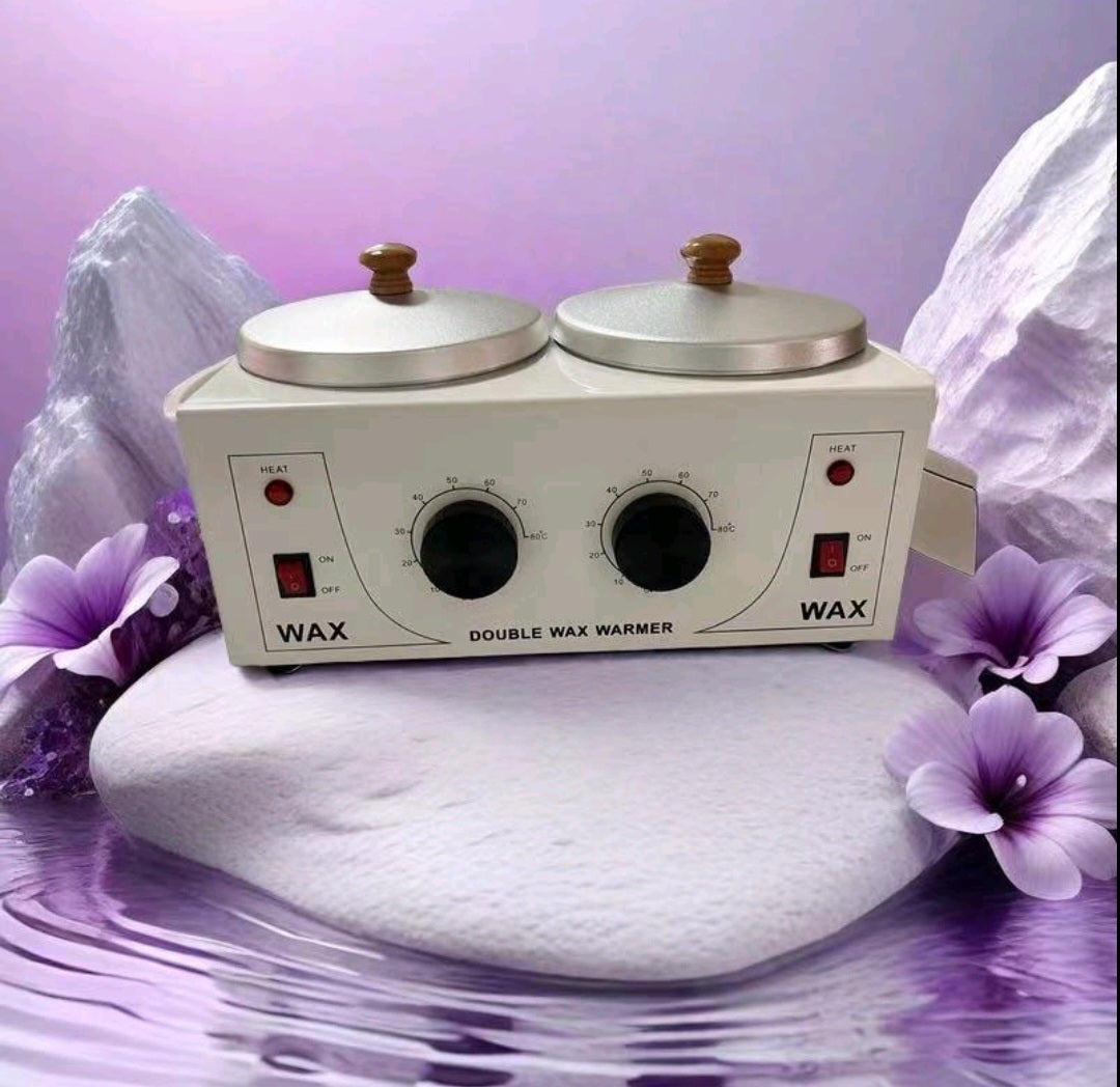 Topilica za vosak dupla - 2x 400ml, metalna sa poklopcem...