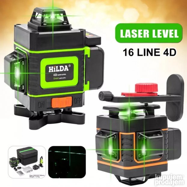 Laser za nivelaciju 4D 16 linija Digitalni...