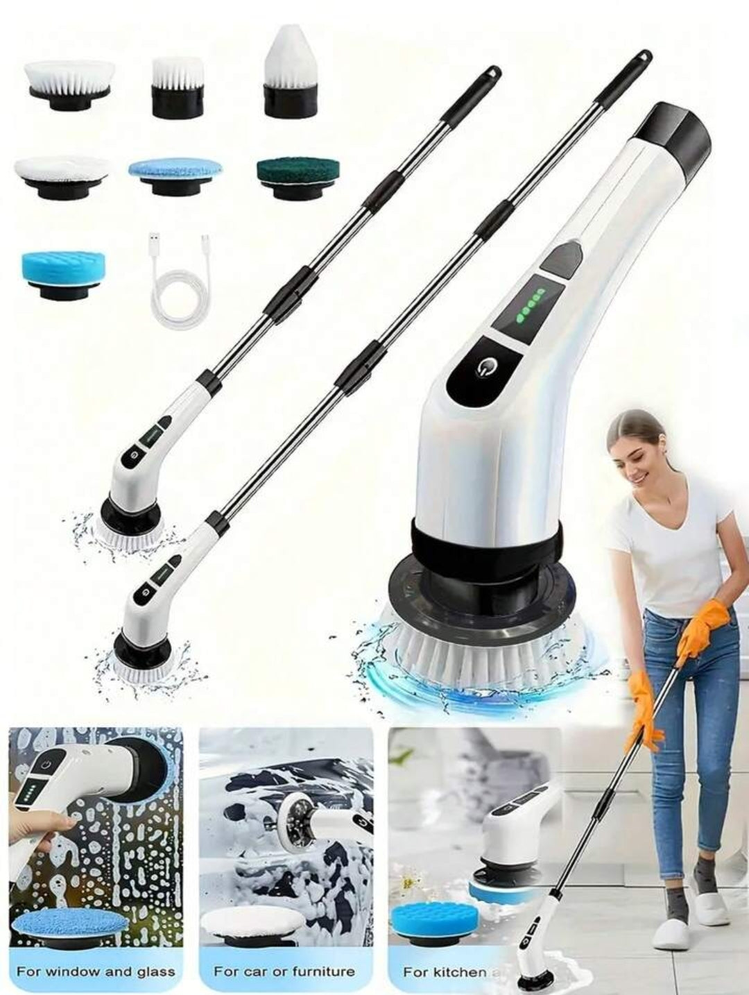 Elektricna cetka za ciscenje svih povrsina - 9u1 cetka...