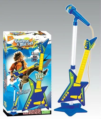 Rok Star gitara sa stalkom i mikrofonom