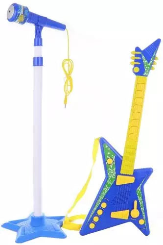 Rok Star gitara sa stalkom i mikrofonom