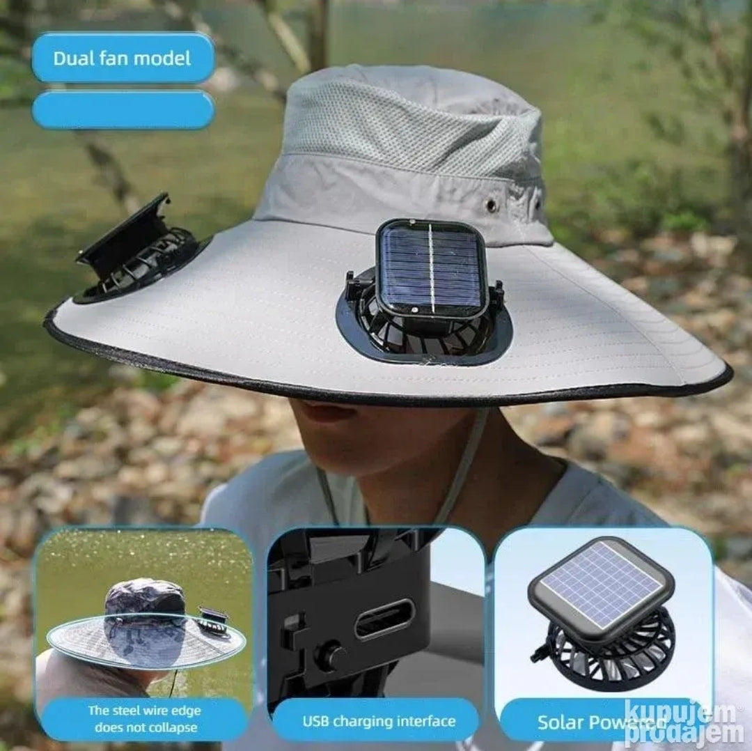Sesir sa solarnim ventilatorom...