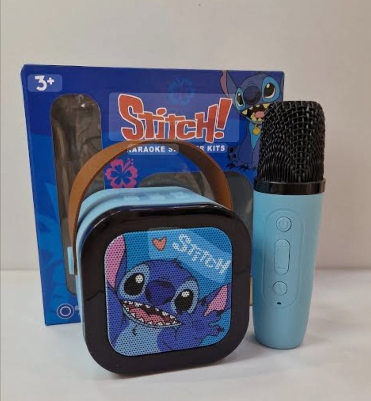 Deciji bluetooth zvucnik karaoka Stich sa 1 ili 2 mikrofona...