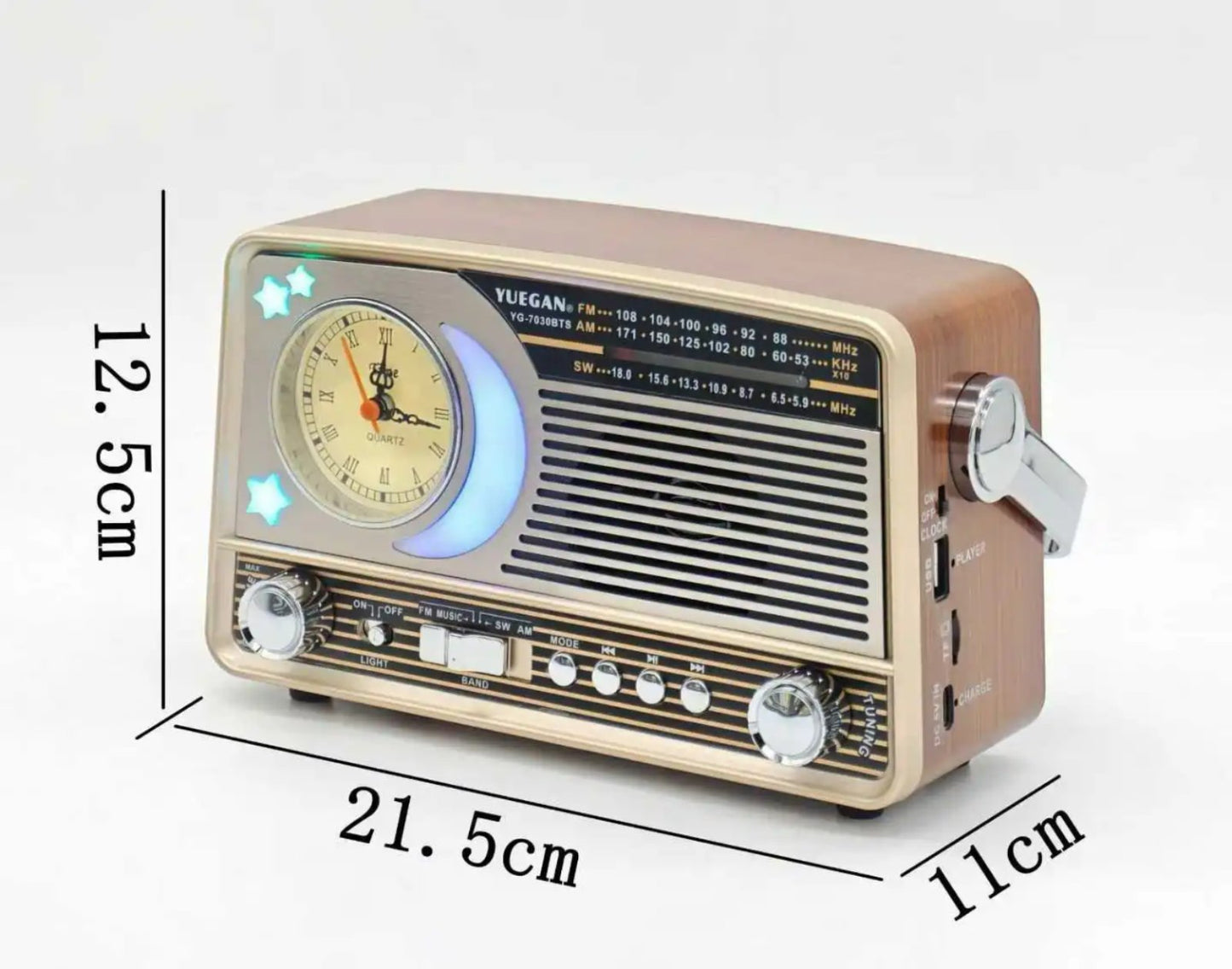 Retro radio bluetooth YG-7030BTS...