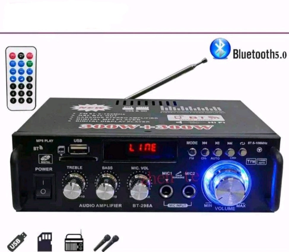 Bluetooth pojacalo za auto 12v/220v BT-298A...