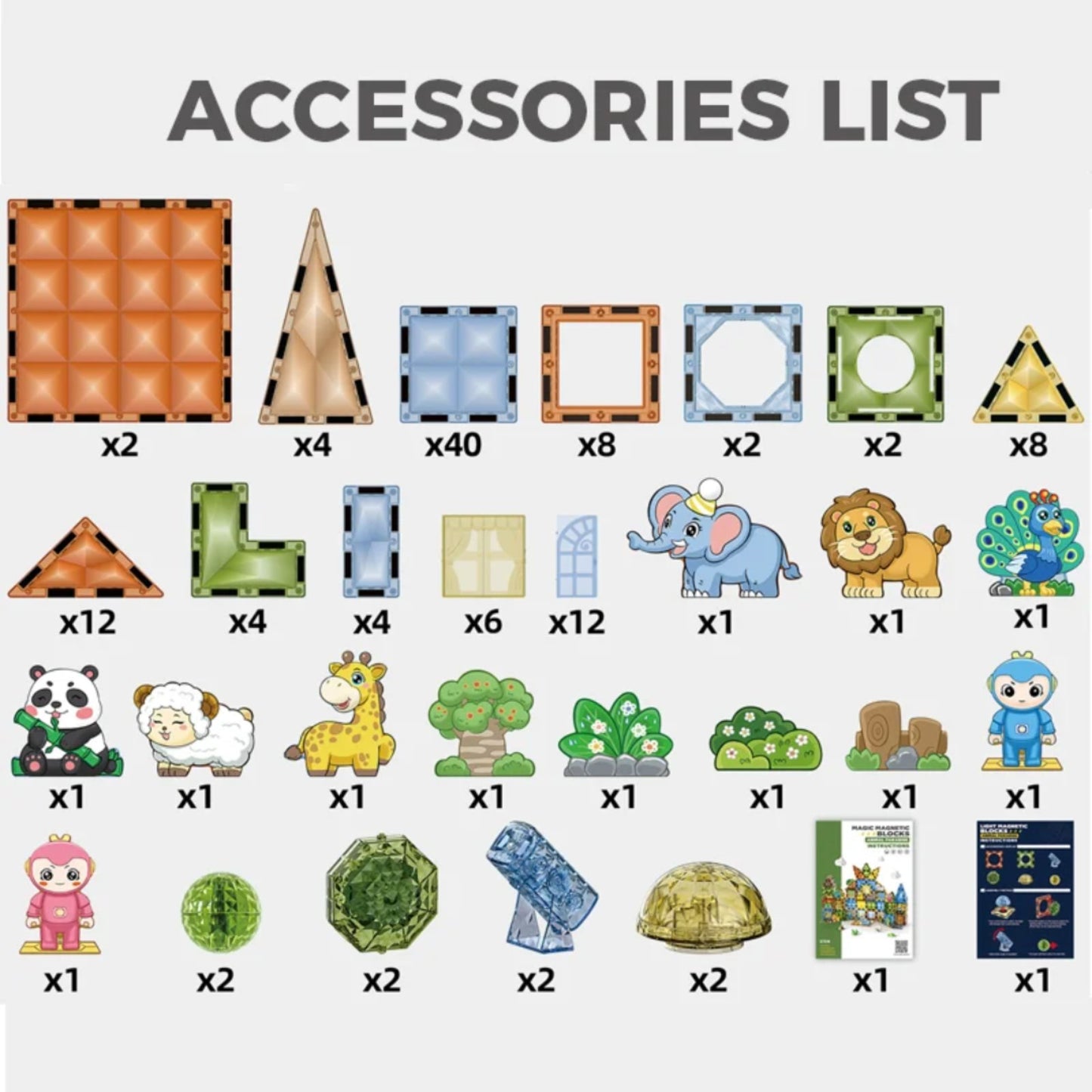 Svetlece Magnetne kocke 124 dela...