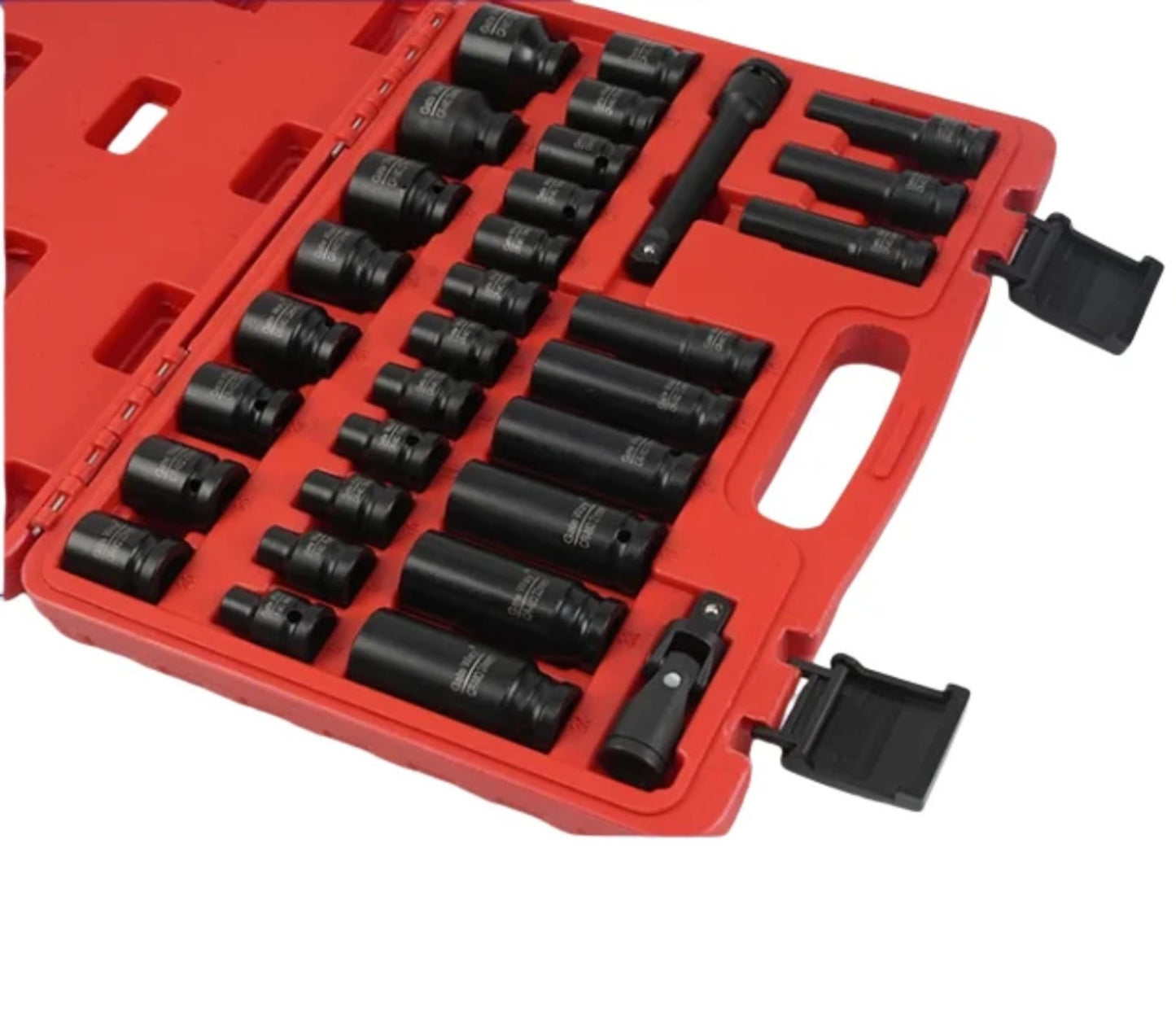 Set udarnih nasadnih gedora u koferu 1/2" od 32 dela...