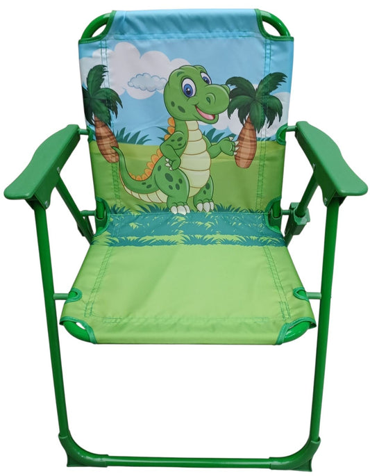 Decija stolica na rasklapanje sa motivom Dinosaurusa - zelena...