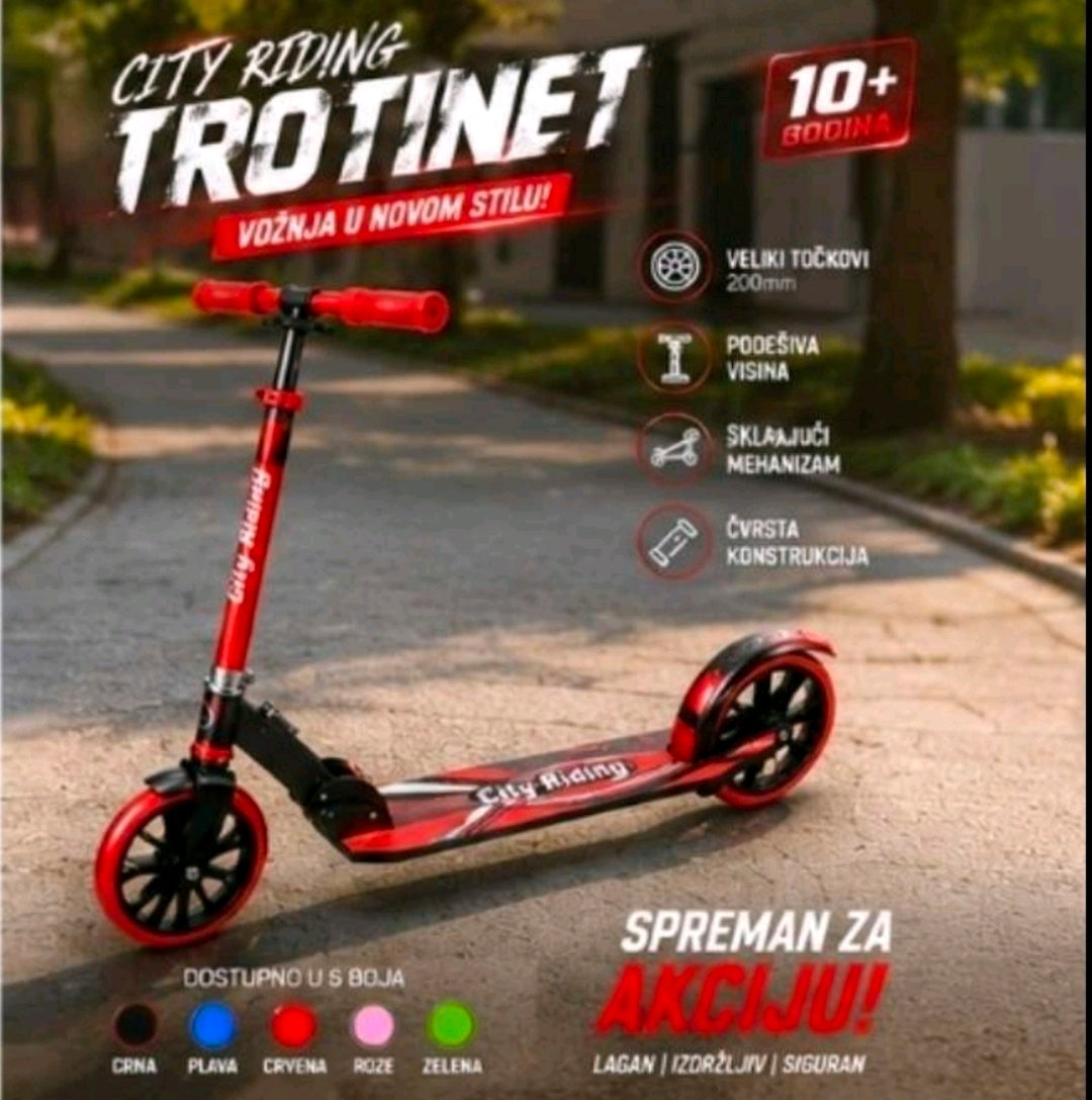 Trotinet City Riding Scooter...