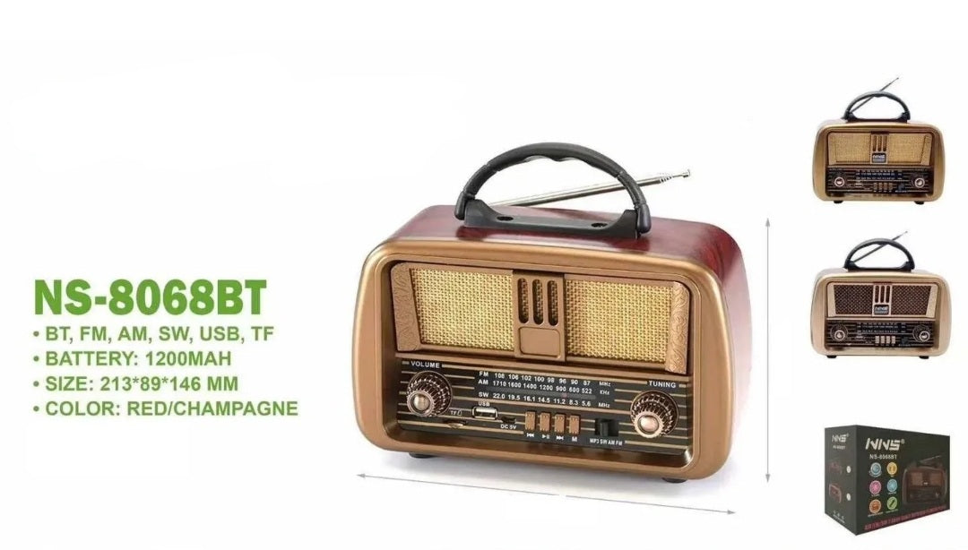 Bluetooth retro radio NS- 8068...