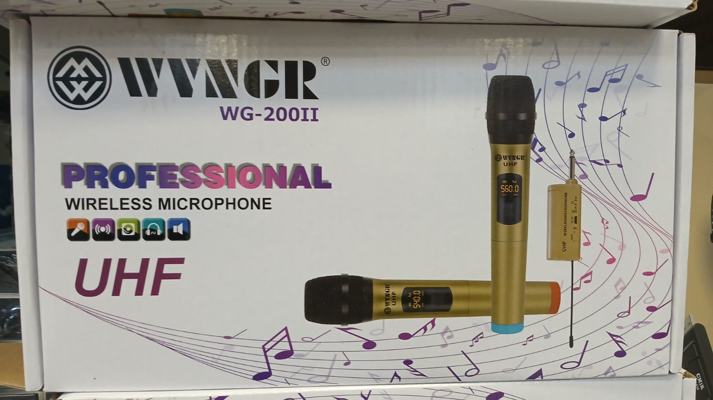 Bezicni mikrofon set od 2 mikrofona WG-200II...