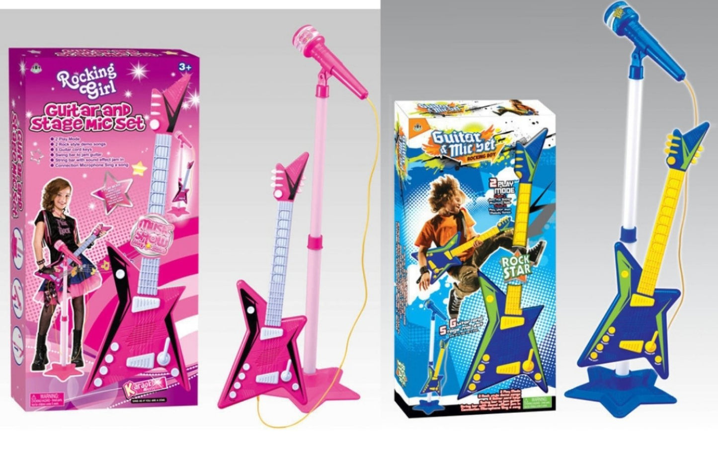 Rok Star gitara sa stalkom i mikrofonom