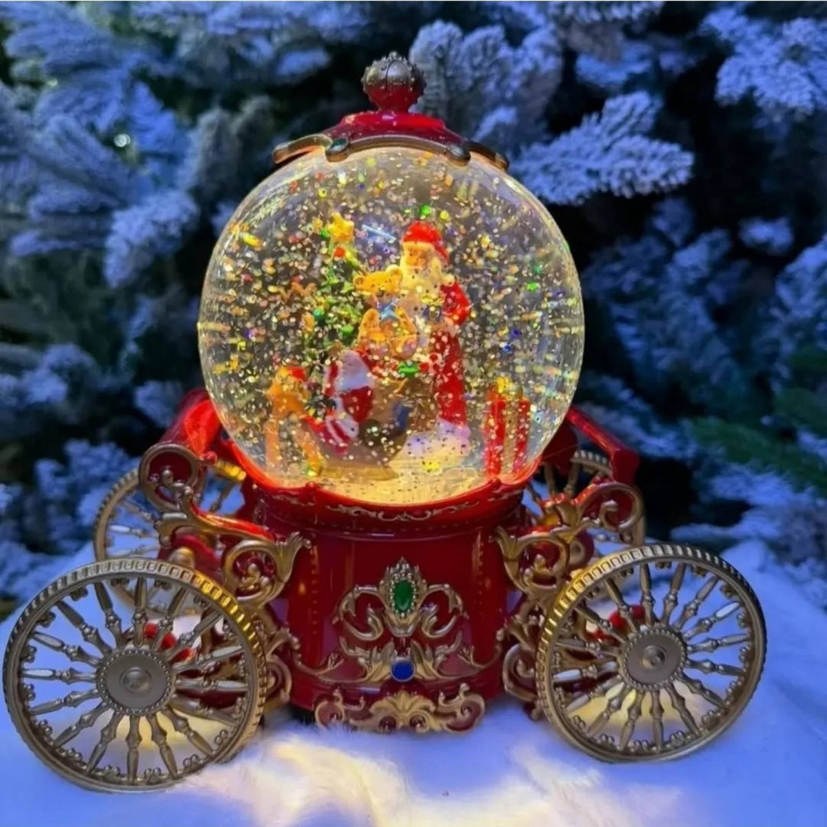 Novogodisnja svetleca kocija...