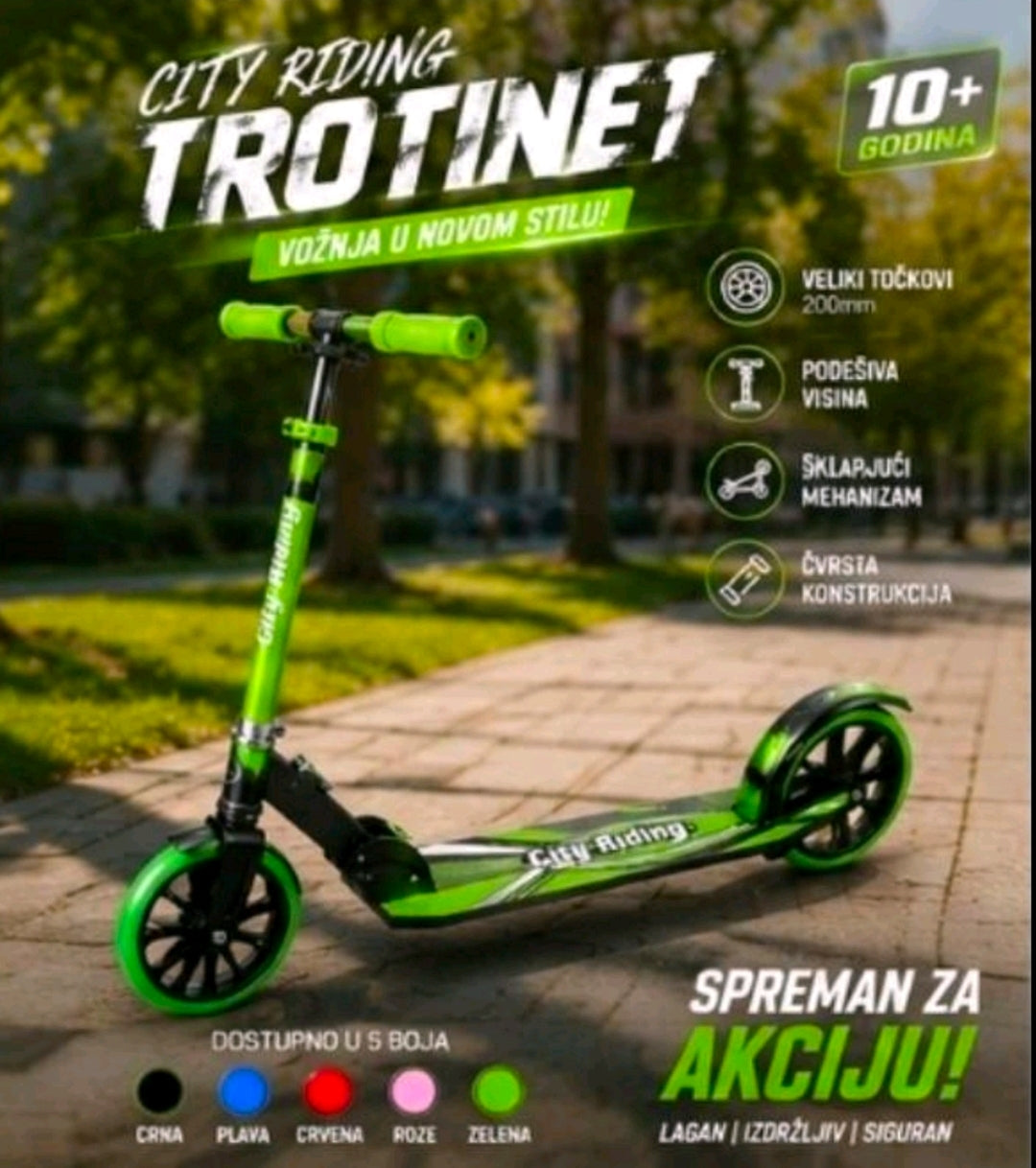 Trotinet City Riding Scooter...