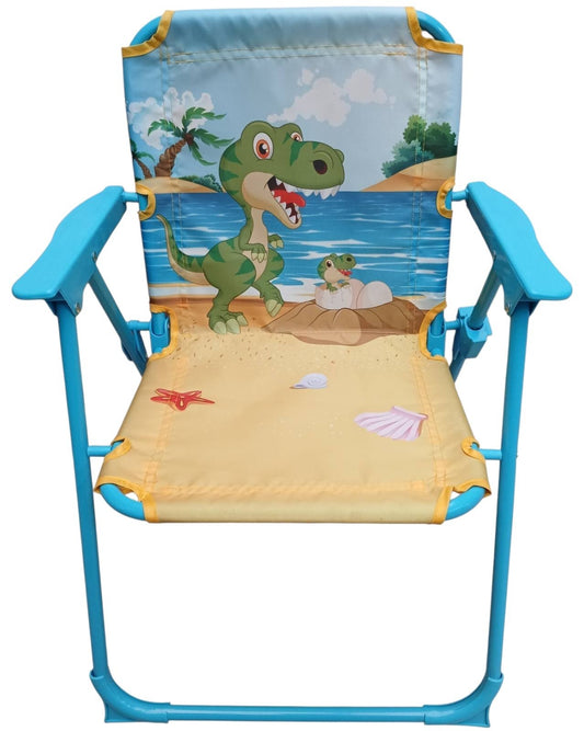 Decija sklopiva stolica sa motivom Dinosaurusa - plava...