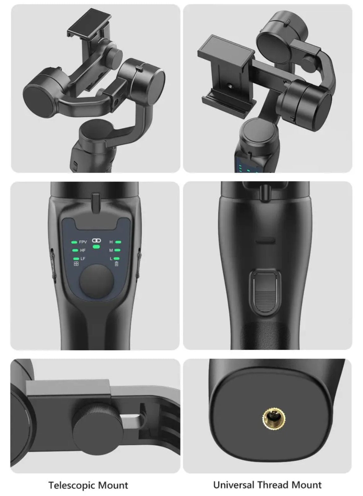 Stabilizator za telefon i kamere 3-Axis Gimbal...