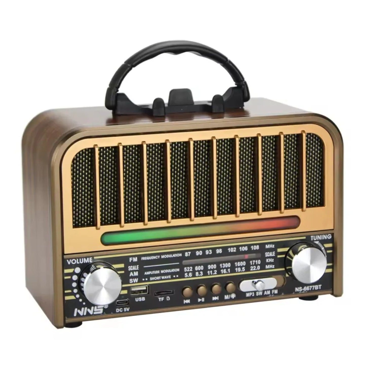 Retro Bluetooth radio NS-6677BT...