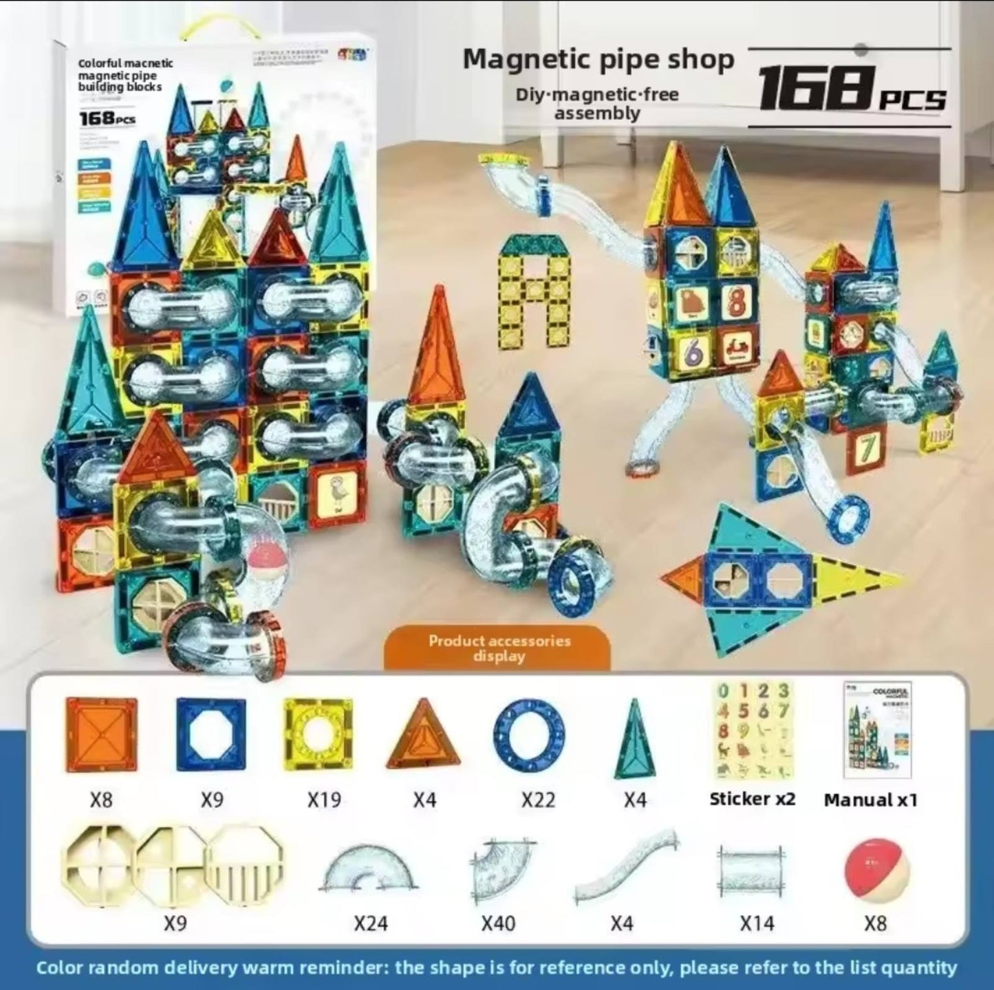 Magnetne kocke set od 168 delova...