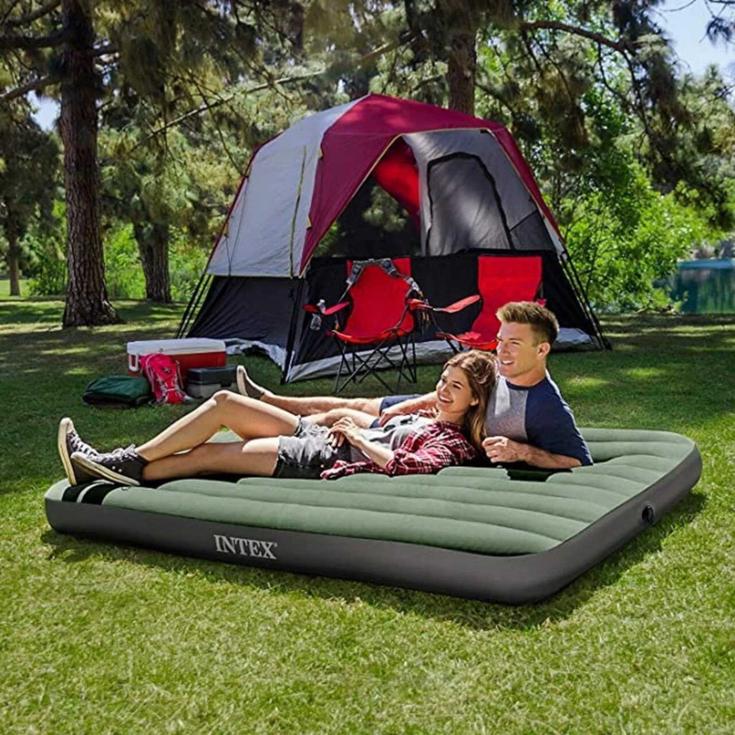 Dusek - krevet na naduvavanje duo - INTEX 191x137x25cm...
